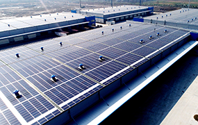 深国际·杭州综合物流港5.3MW光伏BIPV屋顶发电系统